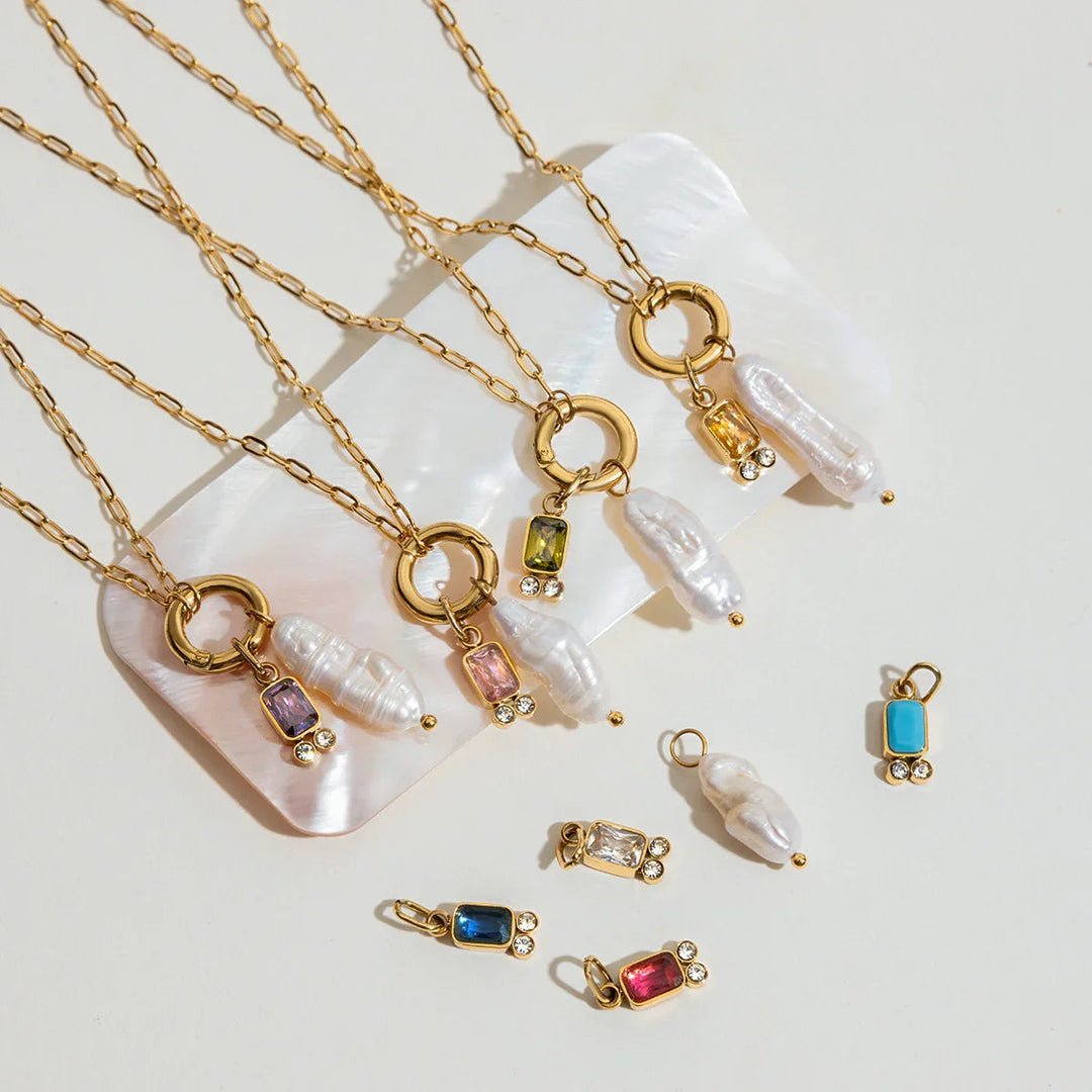 Caitlin Geburtsstein-Perlenkette