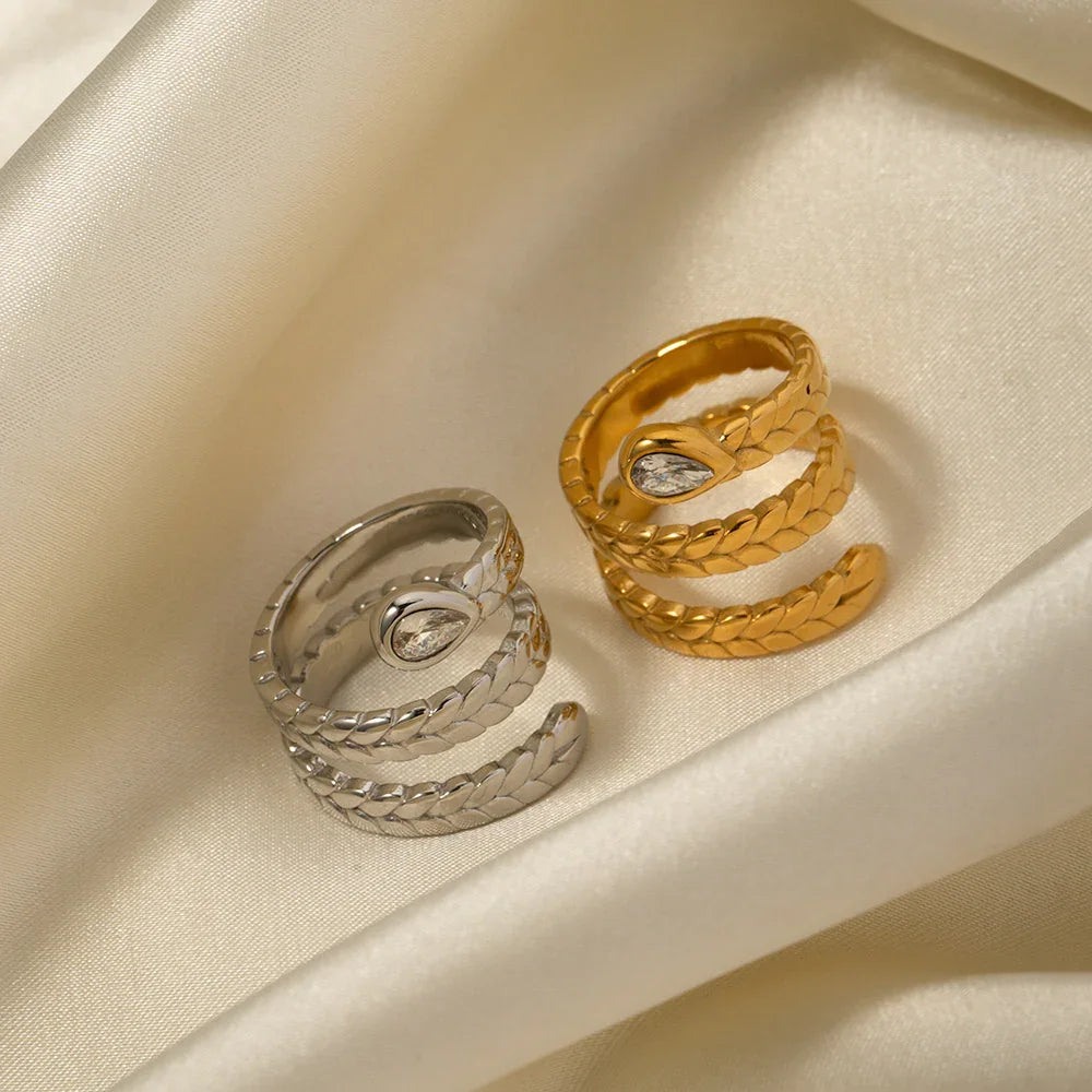 Davina Gold Schlangenring