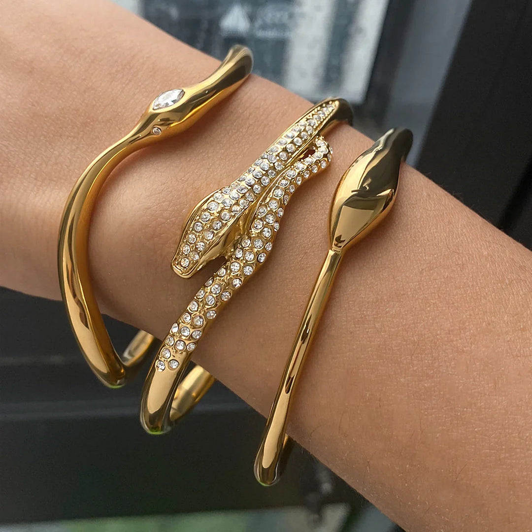 Rosalee Serpentin Diamant Armreif