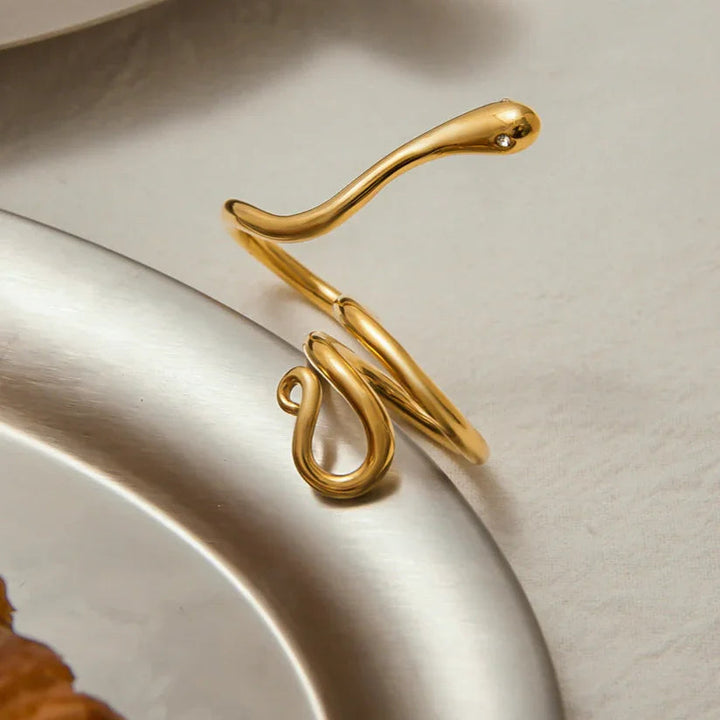 Gemmie Goldener Schlangenring