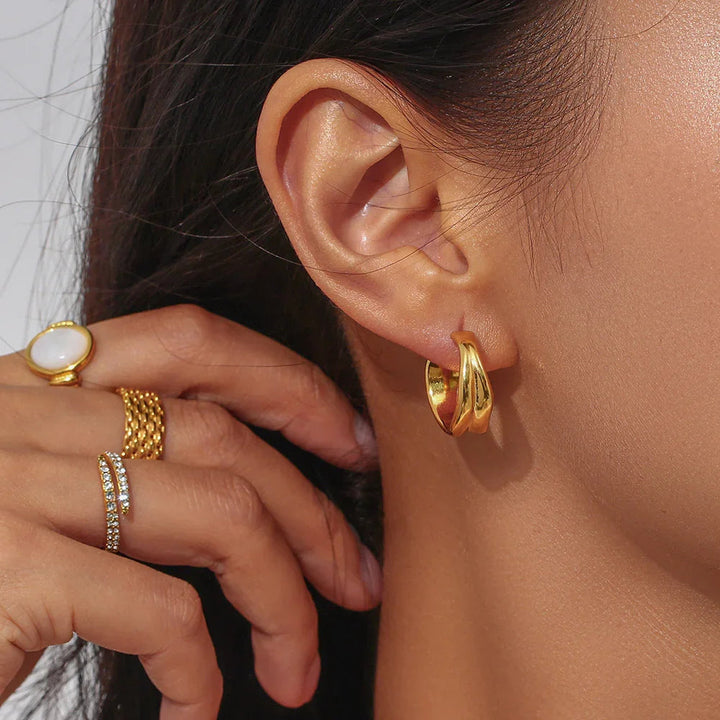 Boucles d'oreilles Emily Wave