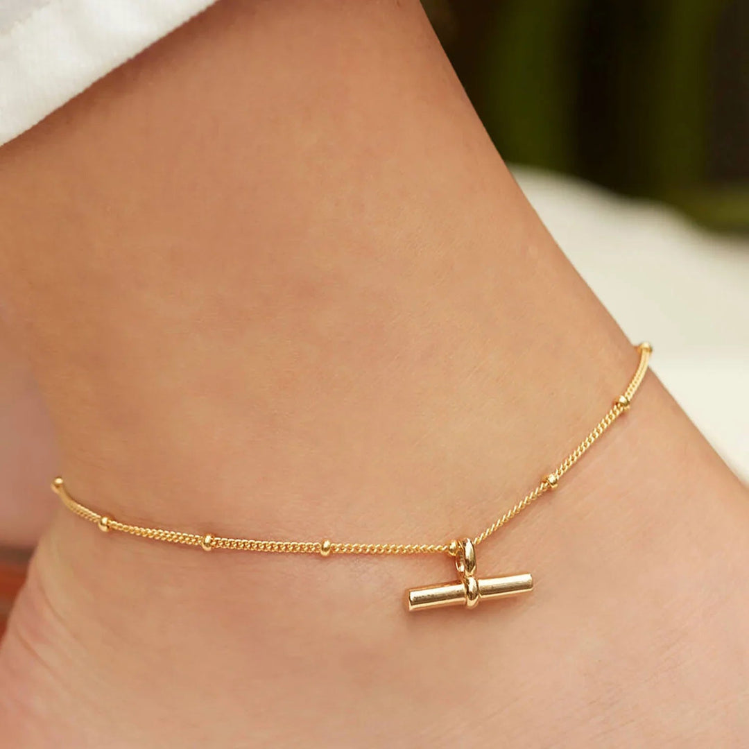Fußkettchen „Valentinstag“ in Gold