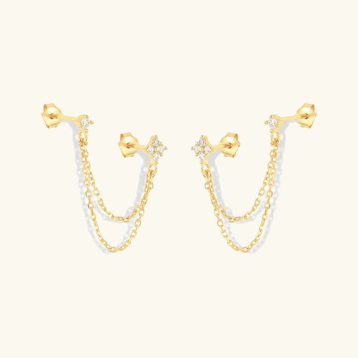 Kendall Diamond Chain Stud