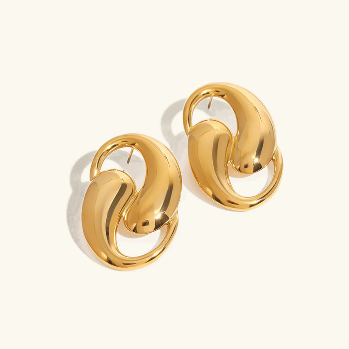 Dansley – Goldohrringe mit Wassertropfen