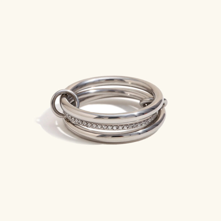 Evadne Diamantring-Stapelring