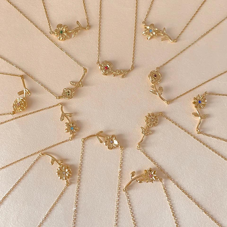 Maribelle Geburtsblume Goldkette