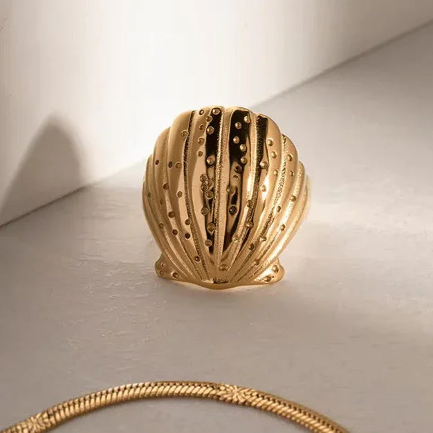 Aloha Gold Muschelring